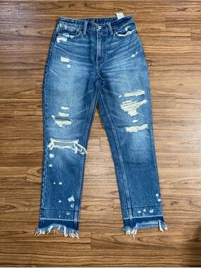 Abercrombie & Fitch Distressed Blue Jeans